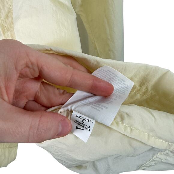 Nike Unlined Coaches Jacket Yellow Coconut Milk Embroider DM5055-113 NEW Mens XL - Picture 8 of 9